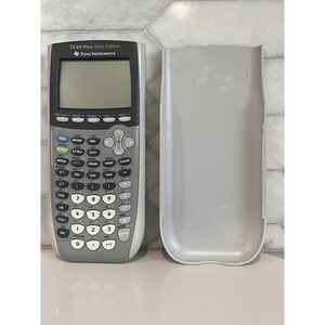 TI-84 Plus Silver‎ Edition Graphing Calculator Very Good Tested w/ Cover